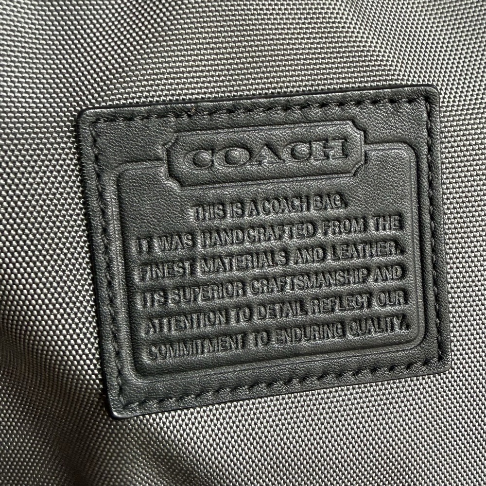 Coach Voyager Bleck/Gray Nylon & Leather Backpack F70574 READ NEEDS REPAIR - Picture 5 of 16